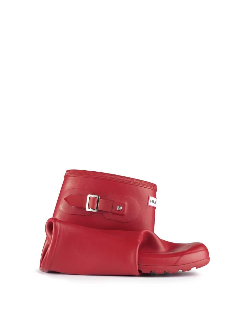 Hunter Original Tour Foldable Wellies in Matt Red, view 5