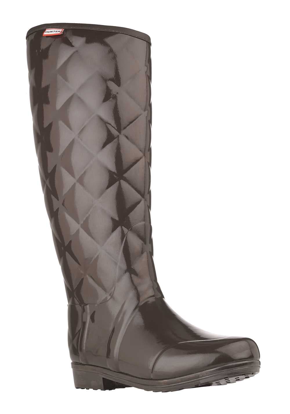 Hunter Regent Savoy Wellington Boots in Bitter Chocolate, view 2
