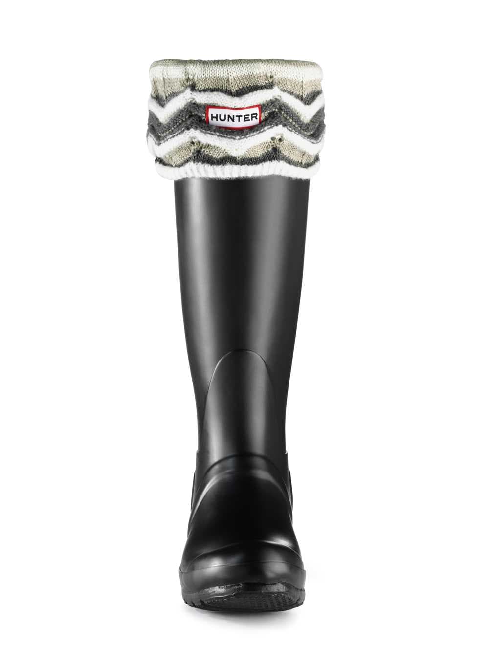 Hunter Welly Warmers Zig Zag Patterned Socks, view 4