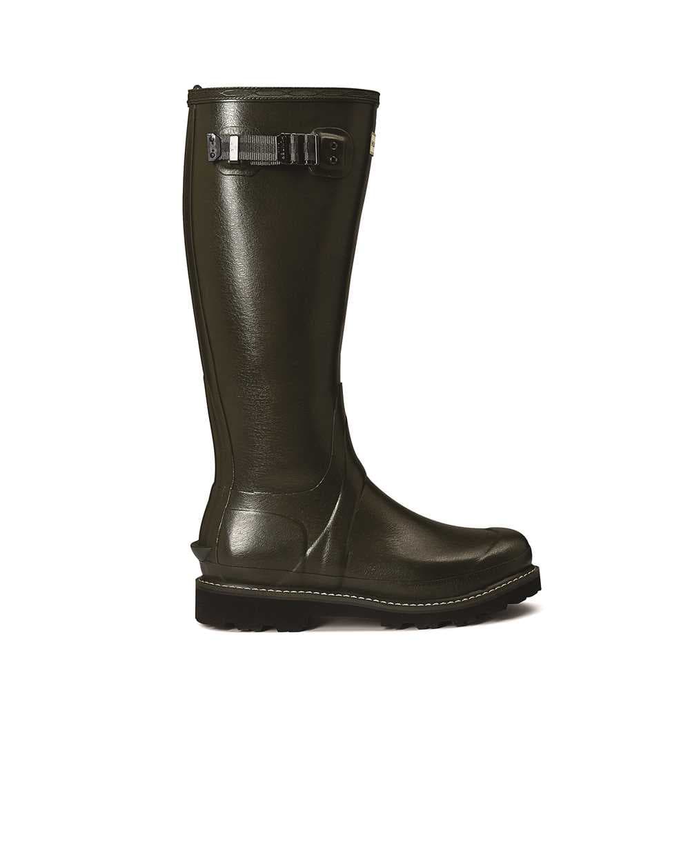 Hunter Women's Balmoral Poly-Lined Dark Olive Wellington Boots