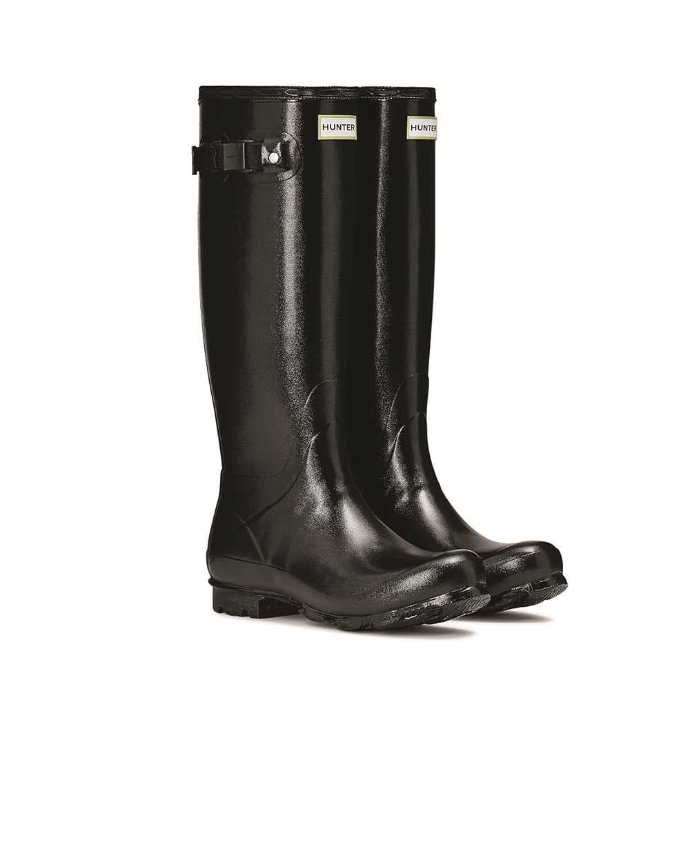 Hunter Women's Norris Field Gloss Black Wellington Boots