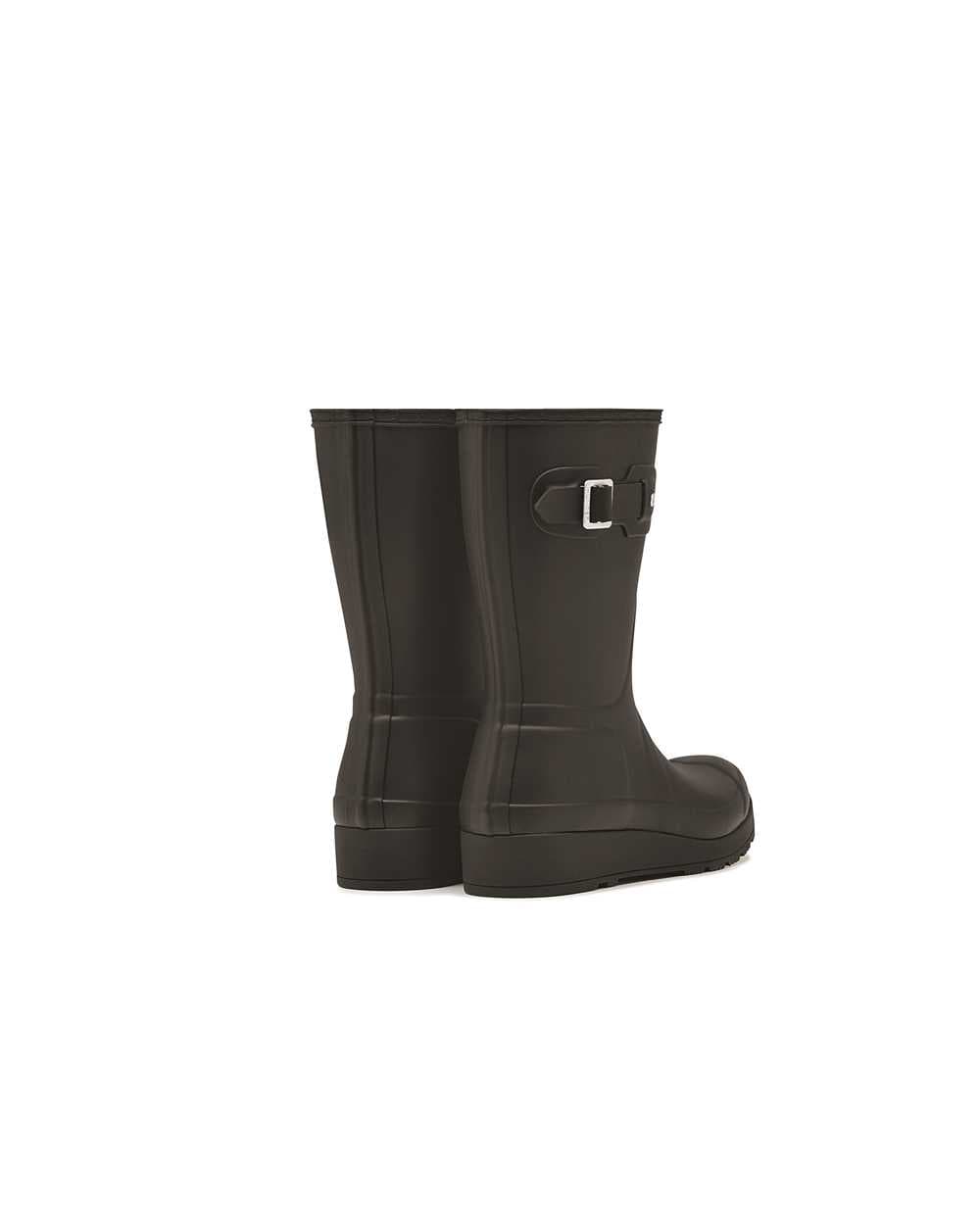Hunter Women's Original Short Wellington Boots Low Wedge Sole, view 3