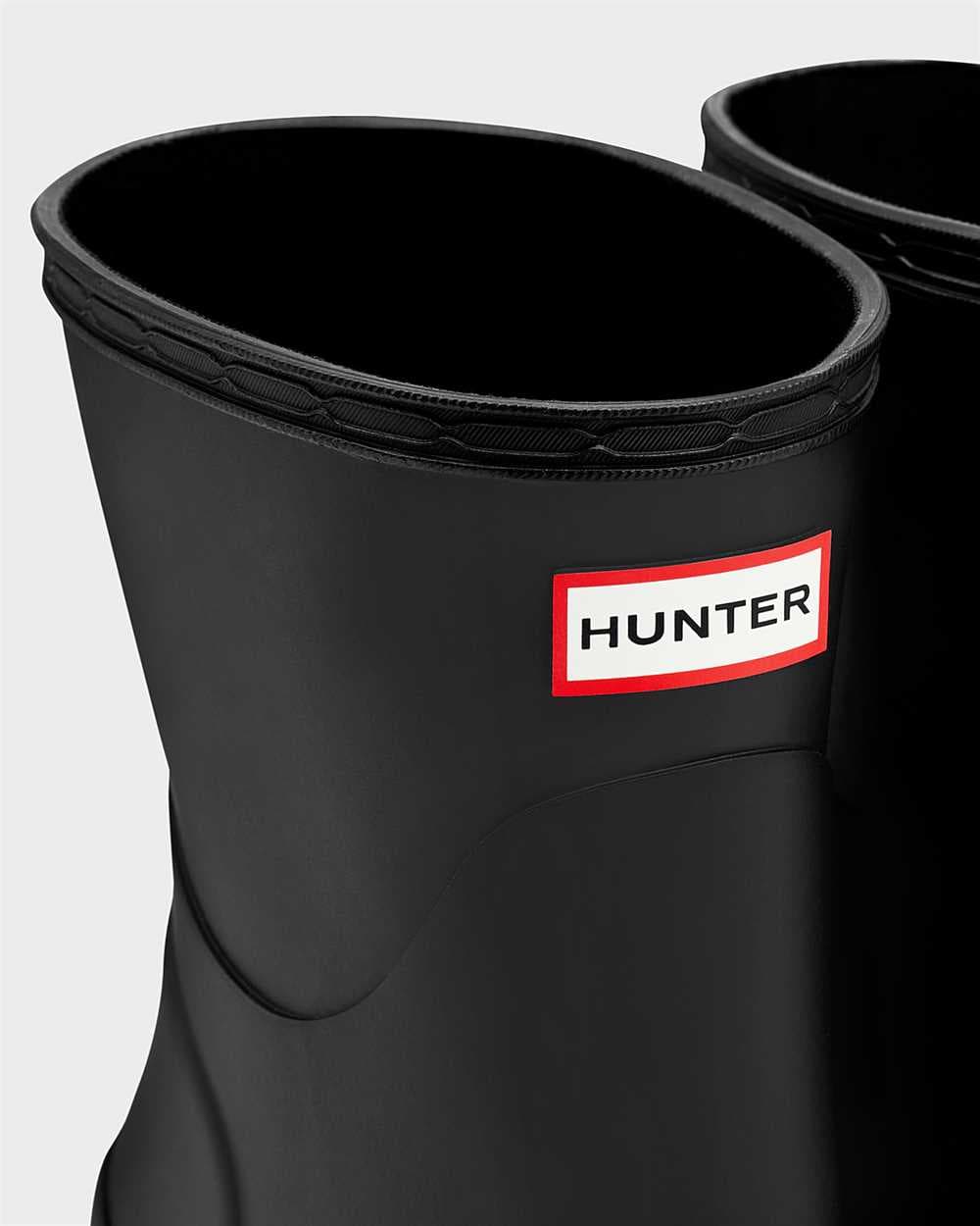 Hunter Women's Original Short Wellington Boots Mid Wedge Sole, view 5