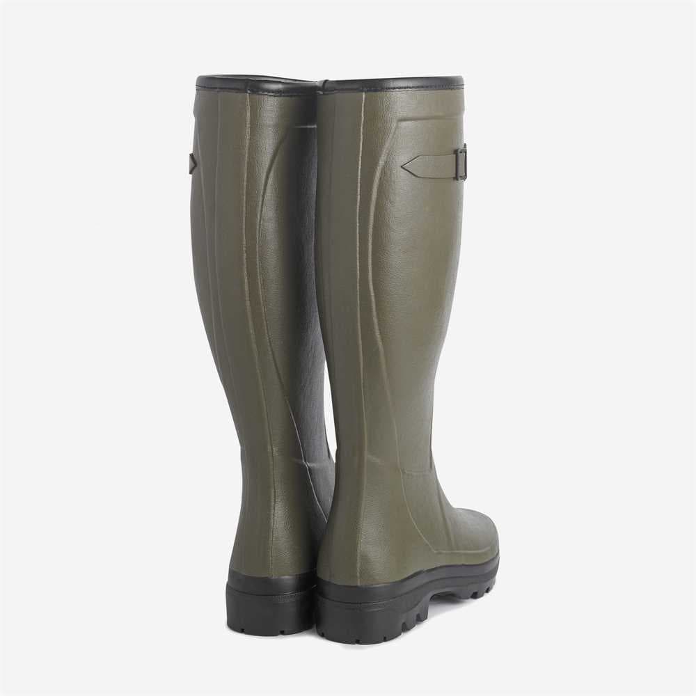 Le Chameau All Track Country Lady - Ladies Wellingtons in Sage Green, view 3