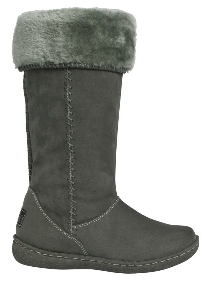 Pixie Holly Boots Grey Turned Down