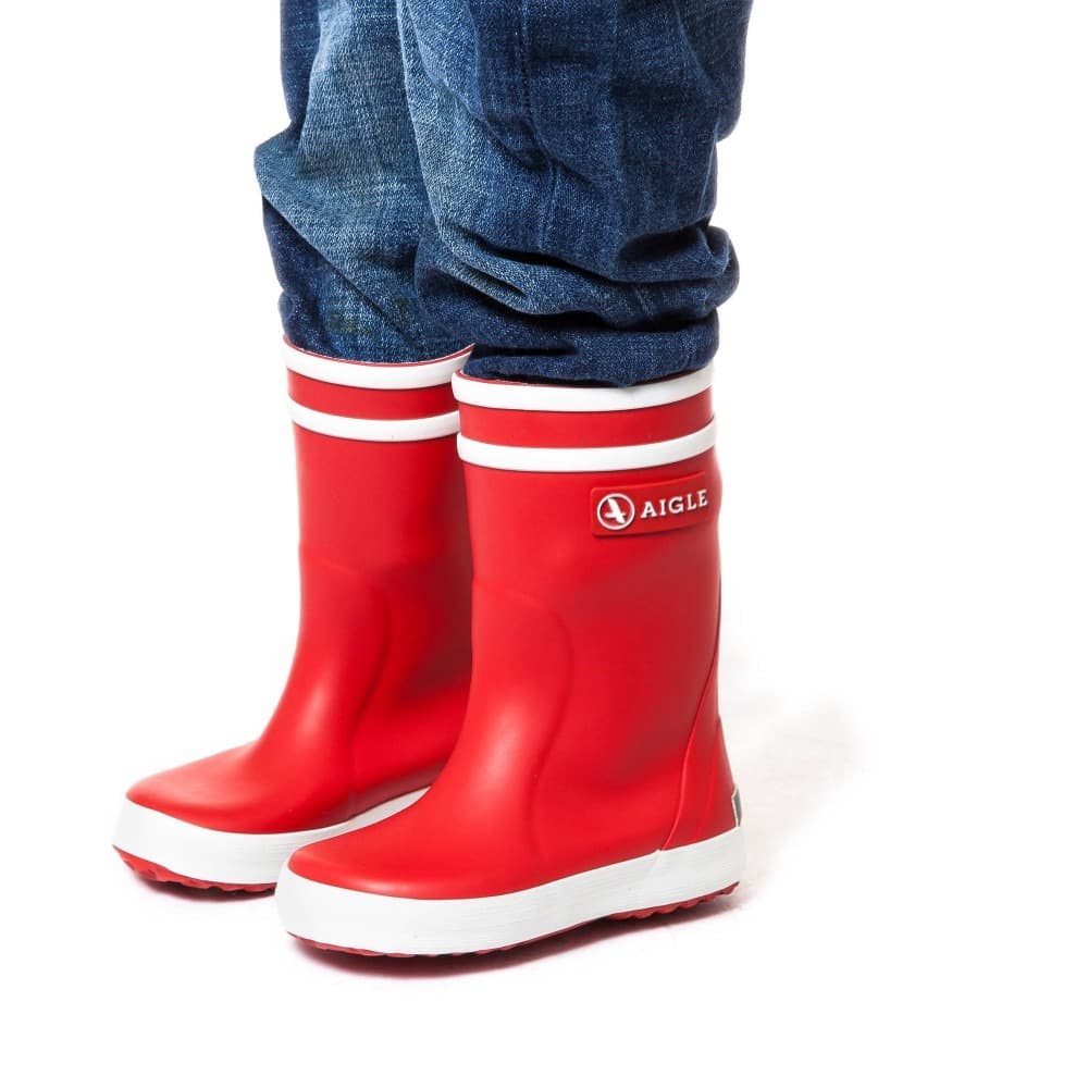 Aigle Lollypop Childrens Wellies - Red, view 3