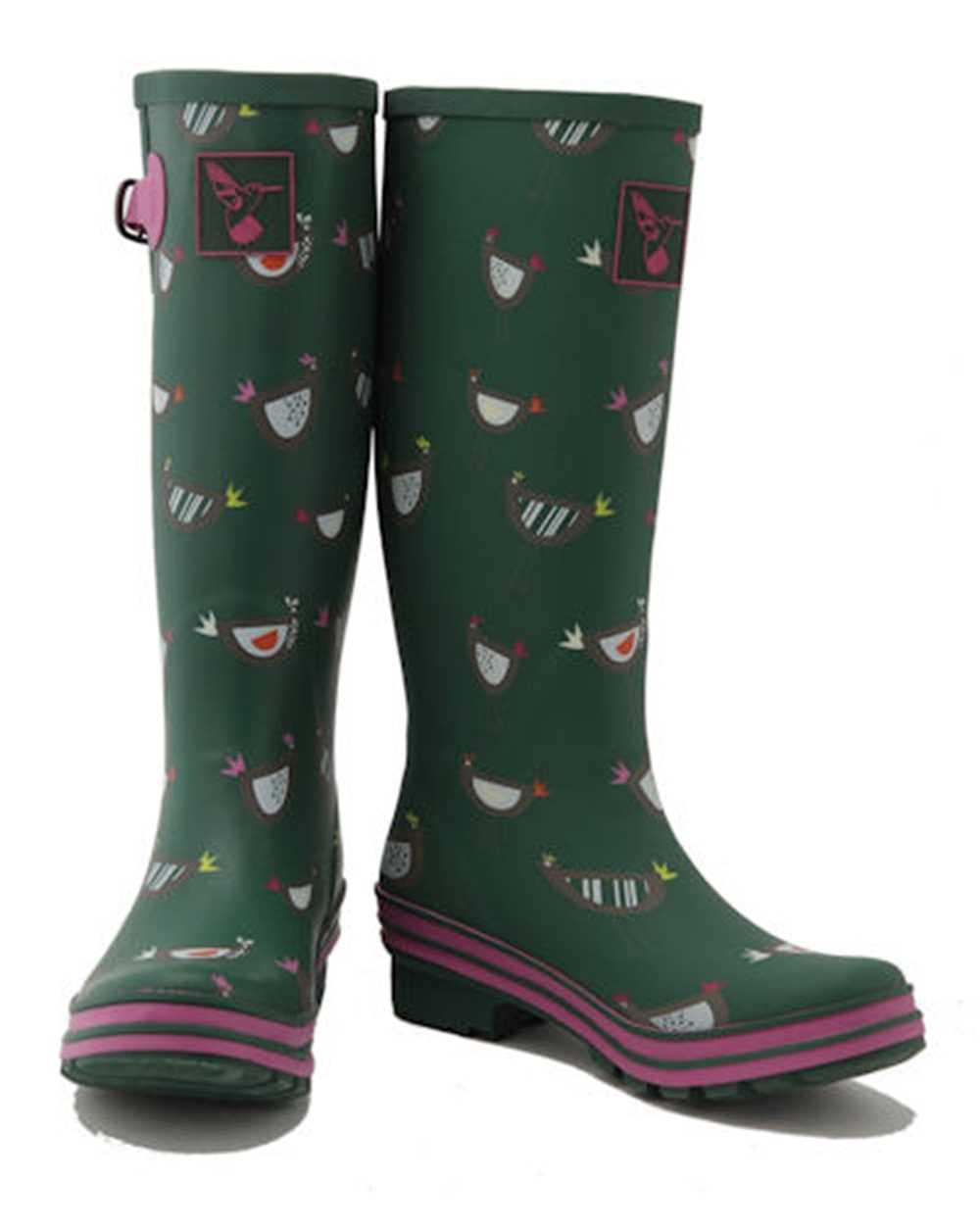 Chicken Print Wellies, view 2