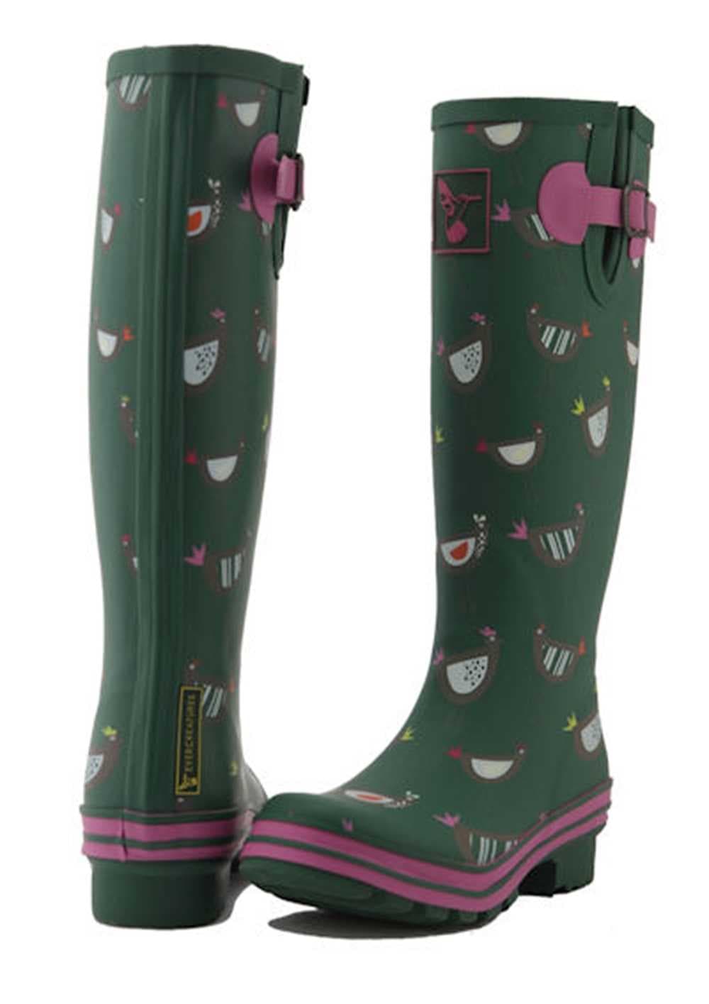 Chicken Print Wellies, view 4