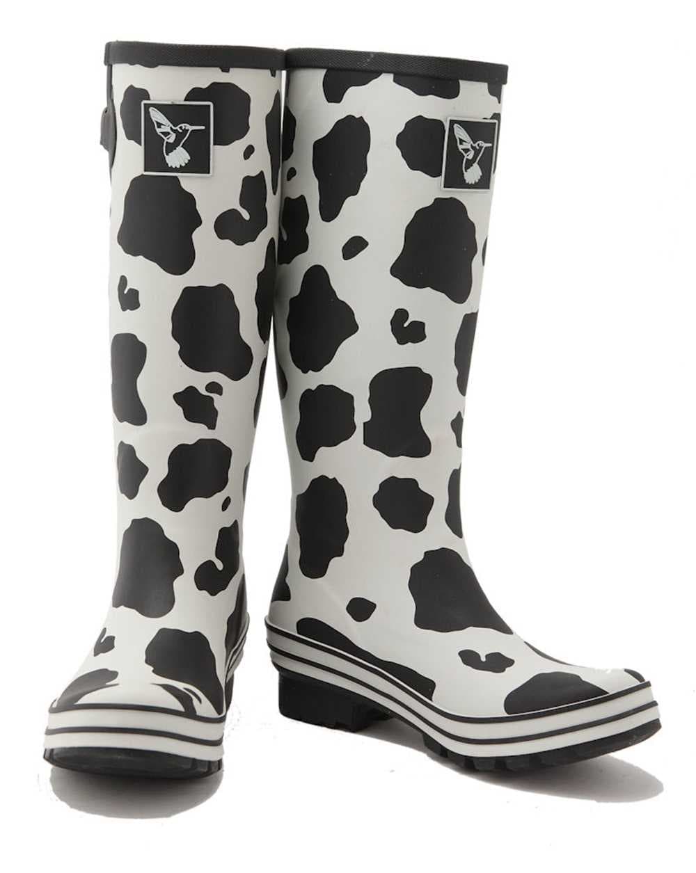 Evercreatures Cow Print Wellington Boots, view 2