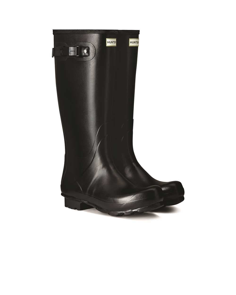 Hunter Mens Norris Field Black Wellington Boots
