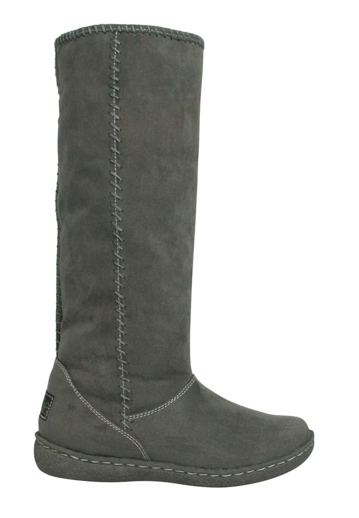 Pixie Holly Boots Grey Full Side Profile View