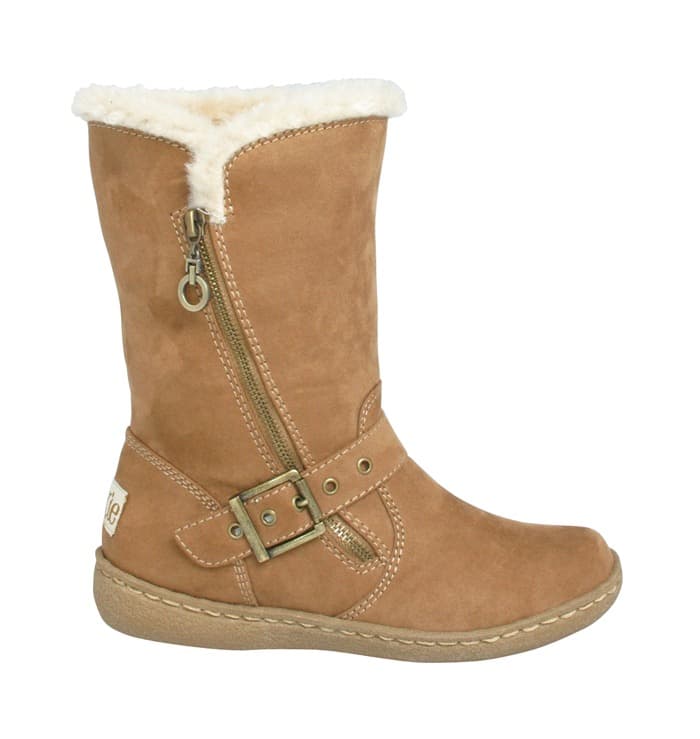 Pixie Poppy Boots Camel Full Profile View