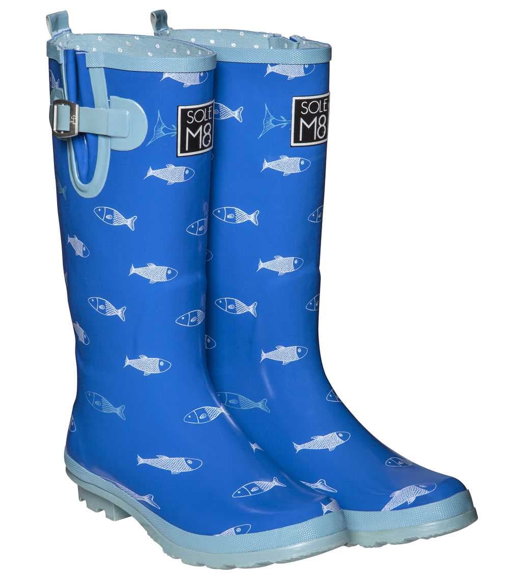 SOLEM8 Funky Fish Wellington Boots, view 2