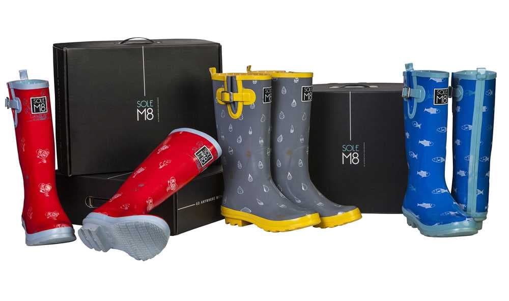 SOLEM8 Funky Fish Wellington Boots, view 6