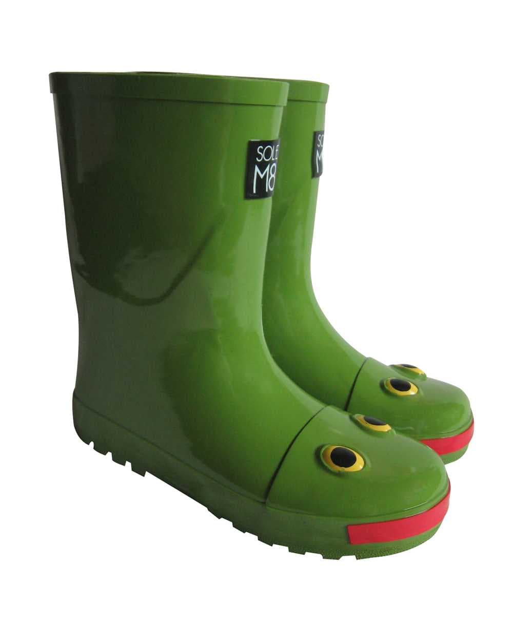 SoleM8 "Leapfrog" Adult Frog Wellies, view 2