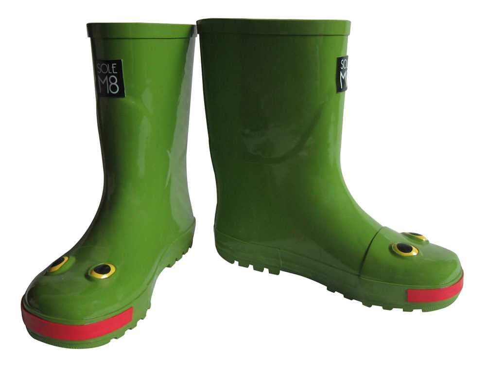 SoleM8 "Leapfrog" Adult Frog Wellies, view 4