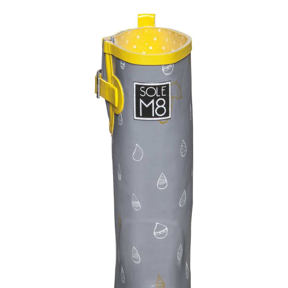 SOLEM8 Raindrop Rapture Wellington Boots, view 5