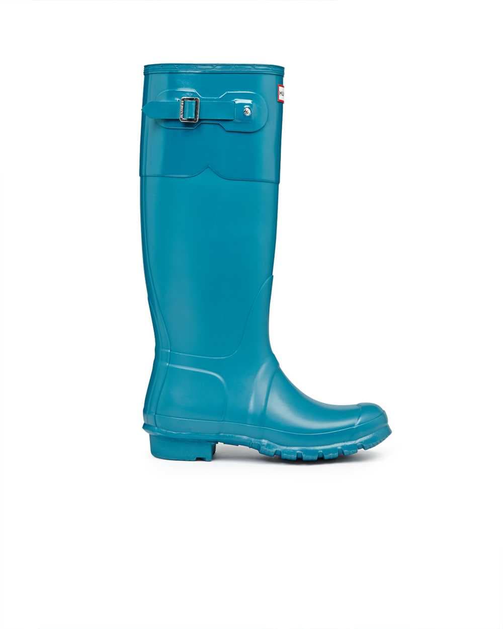 Hunter Original Tonal Moustache Uk 3-9 in Bright Peacock