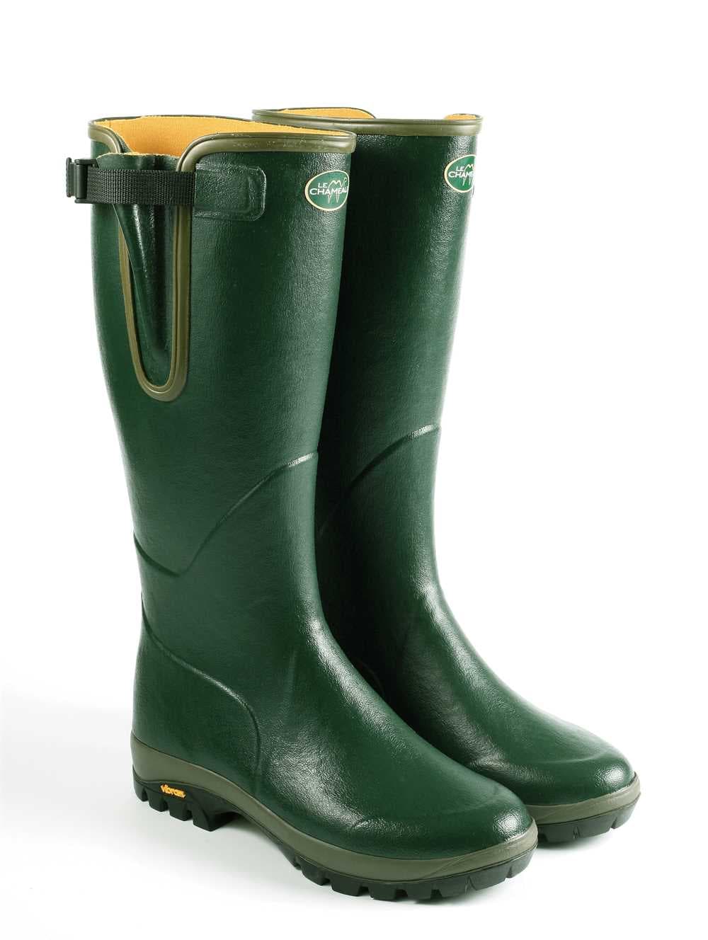 Le Chameau Vega Evolution Walking Boots Adjustable Calf Vibram Sole Reinforced Shank