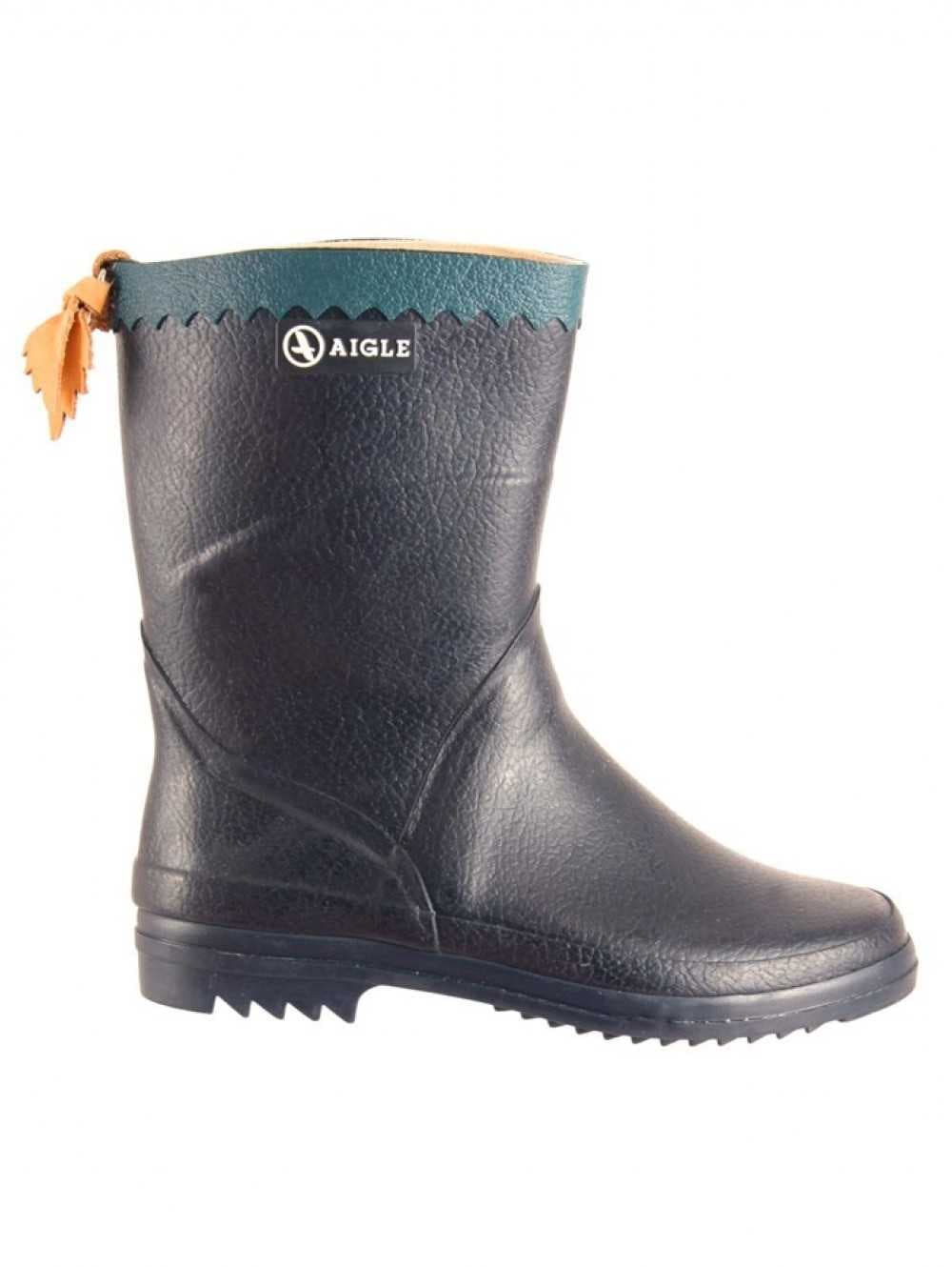 Aigle Bison Navy Ankle Wellingtons