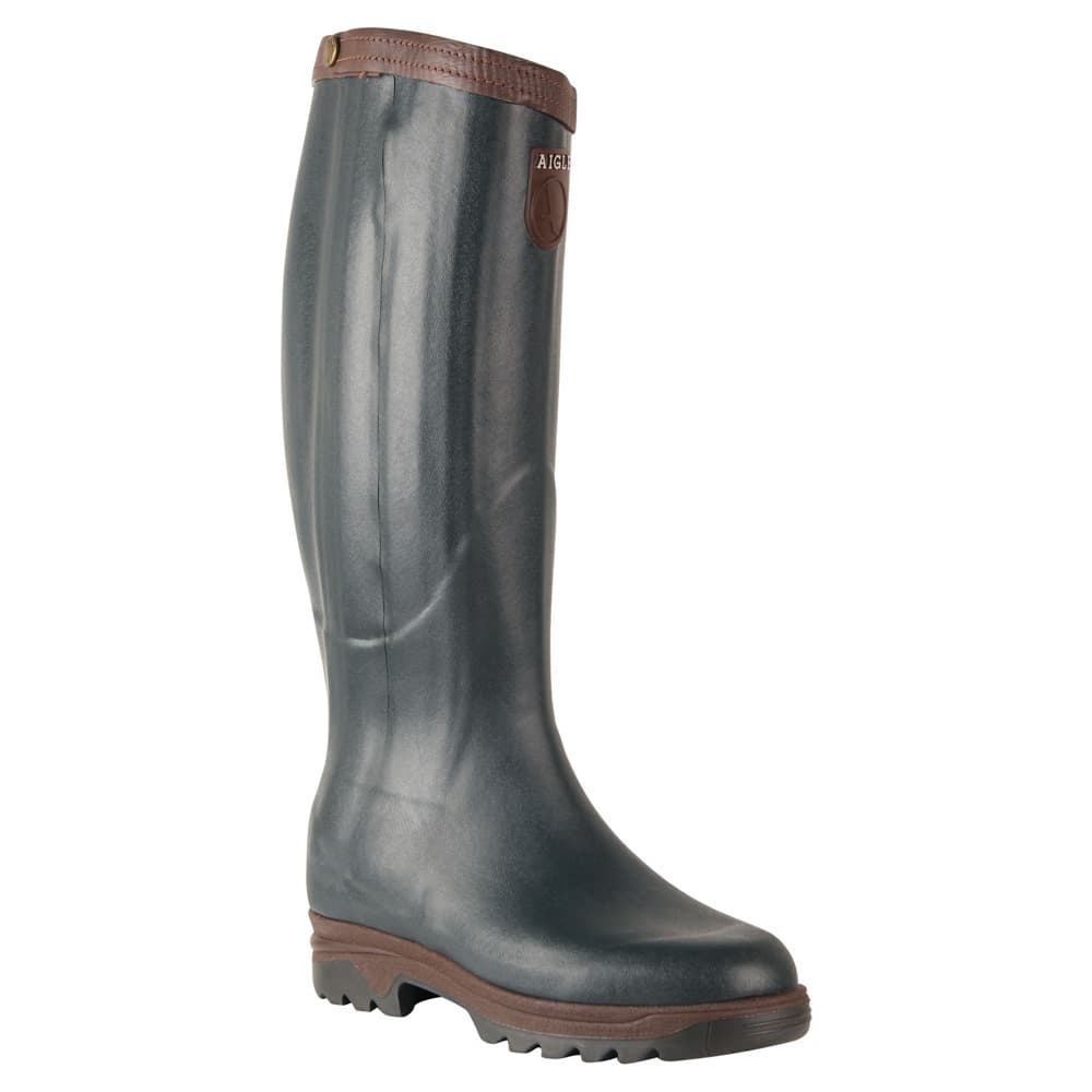 Aigle Parcours Prestige Zipped Walking Wellingtons Dark Green