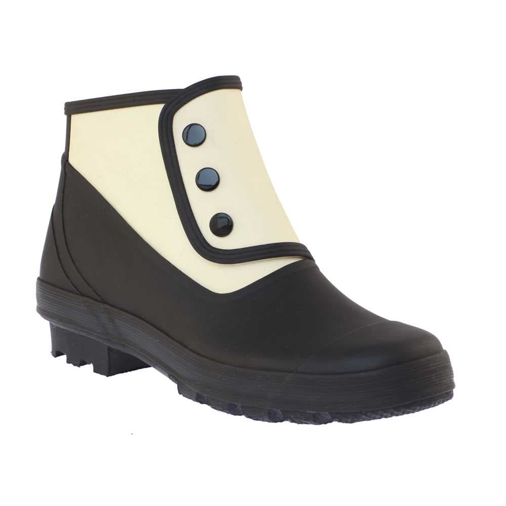 "Al Capone" Spats - Black And White Vintage Style Wellies