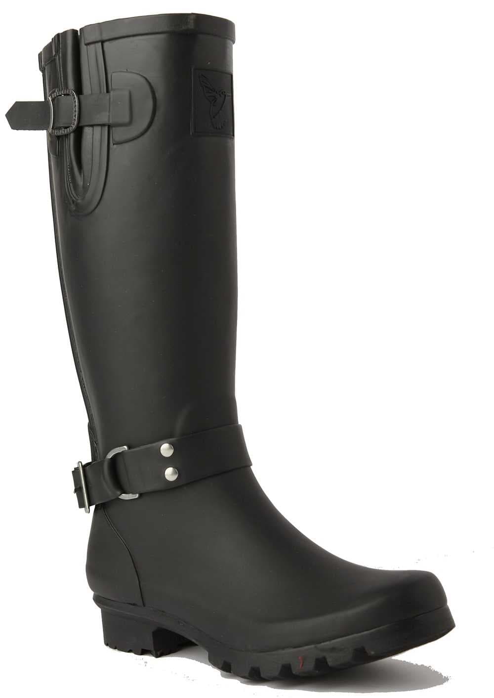 Evercreatures Luxe Triumph Black Wellington Boots