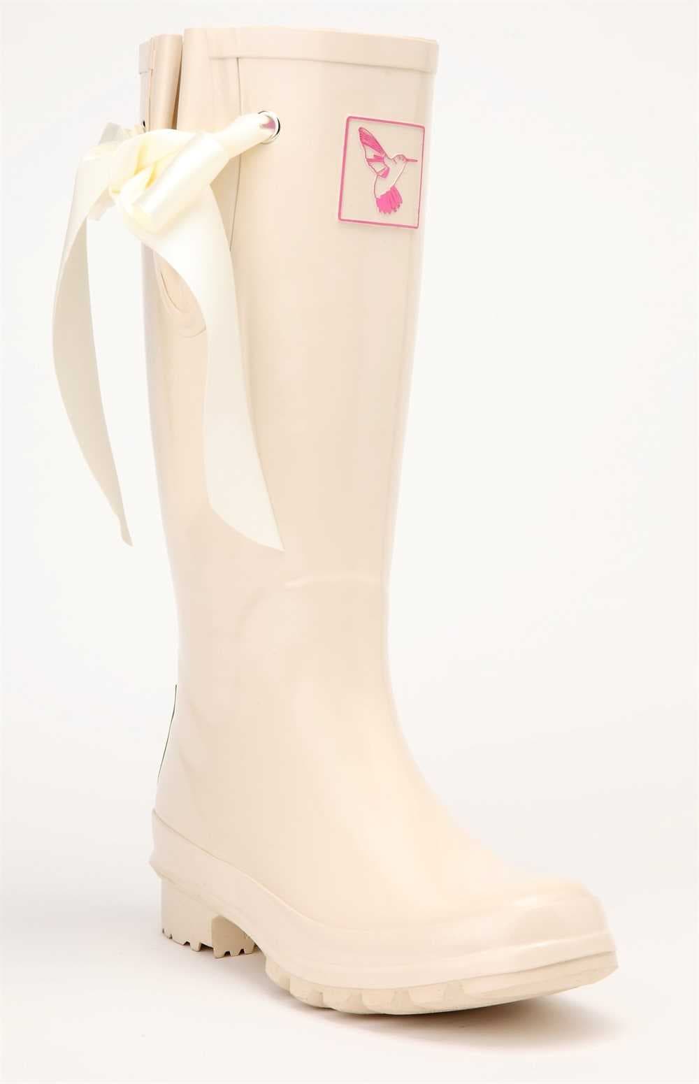 Evercreatures Wedding Ribbon Wellington Boots