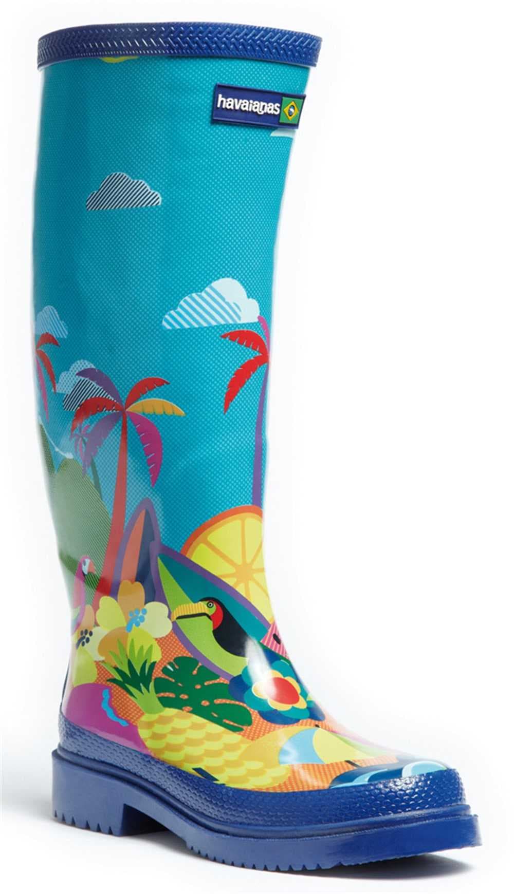 Havaianas Tall Ladies Boots Summer Print