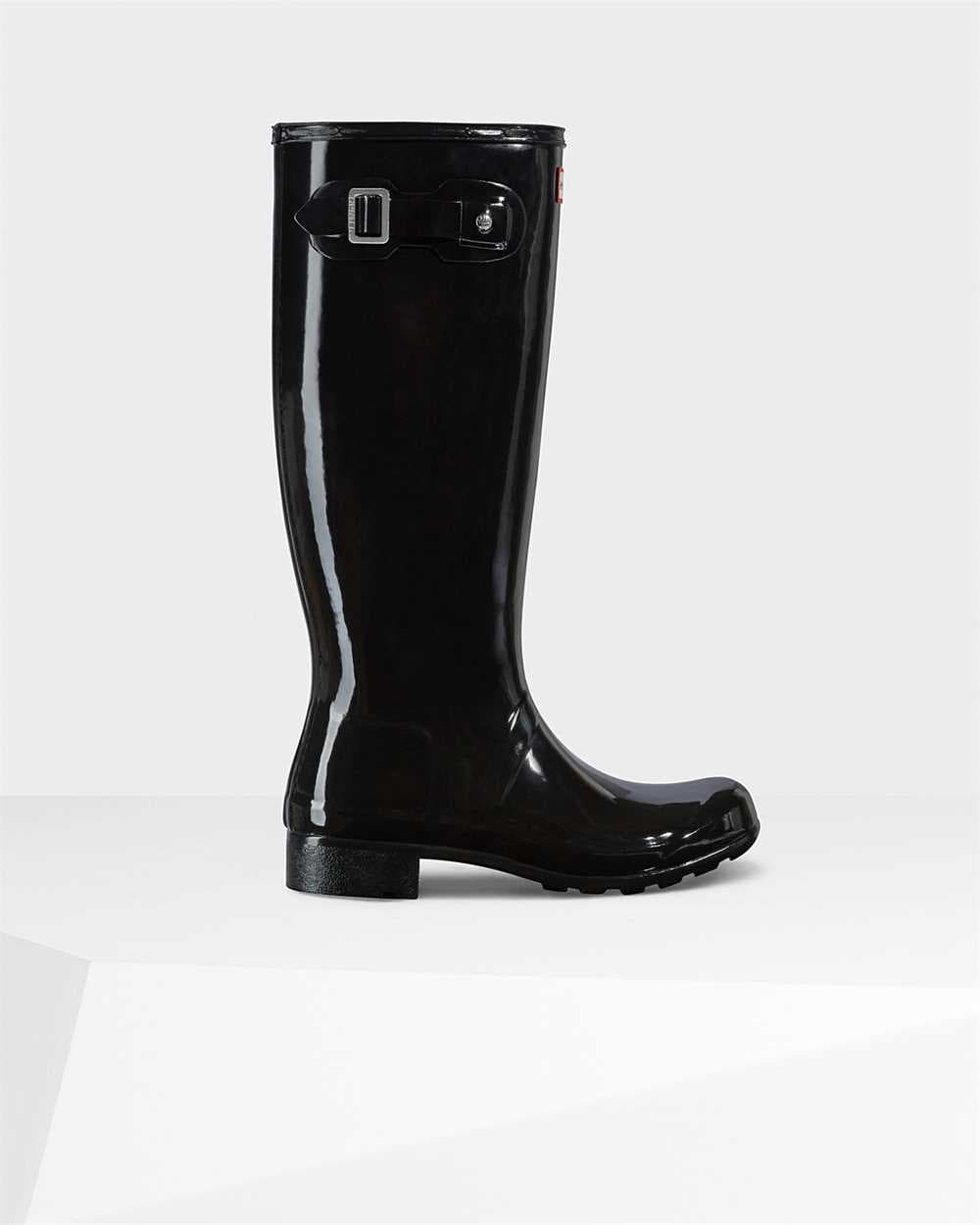 Hunter Original Tall Women's Gloss Tour Foldable Wellies