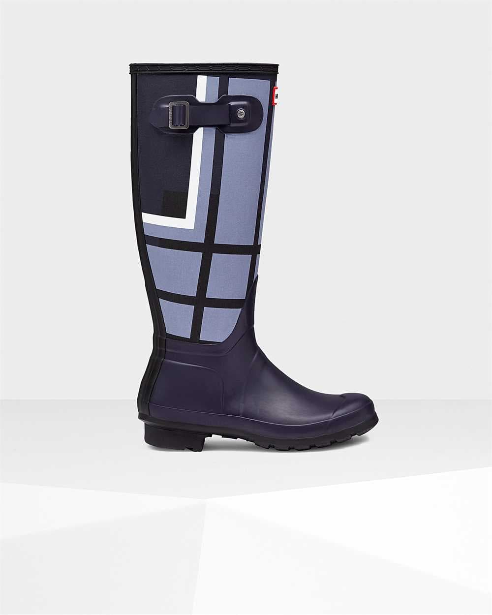 Hunter Original Tall Women's Tartan Wellington Boots