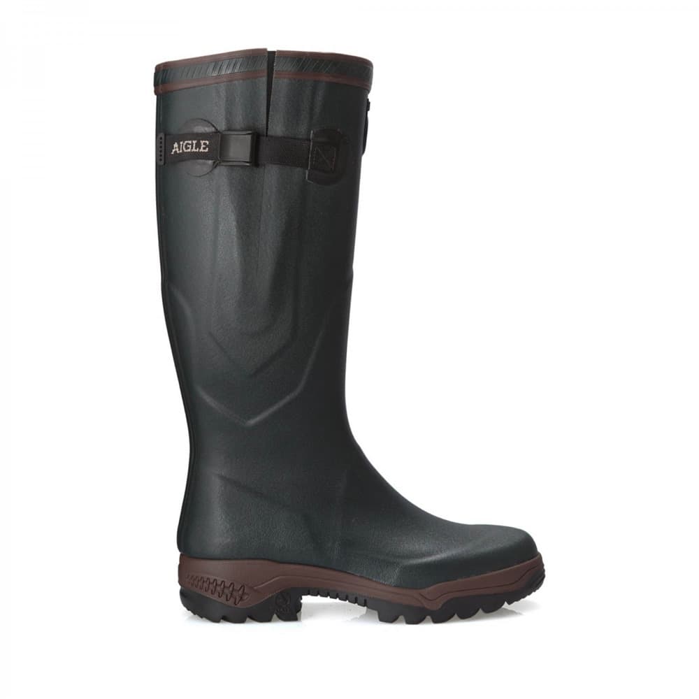 New Aigle Parcours 2 Vario Walking Wellington Boots - Green (Bronze)