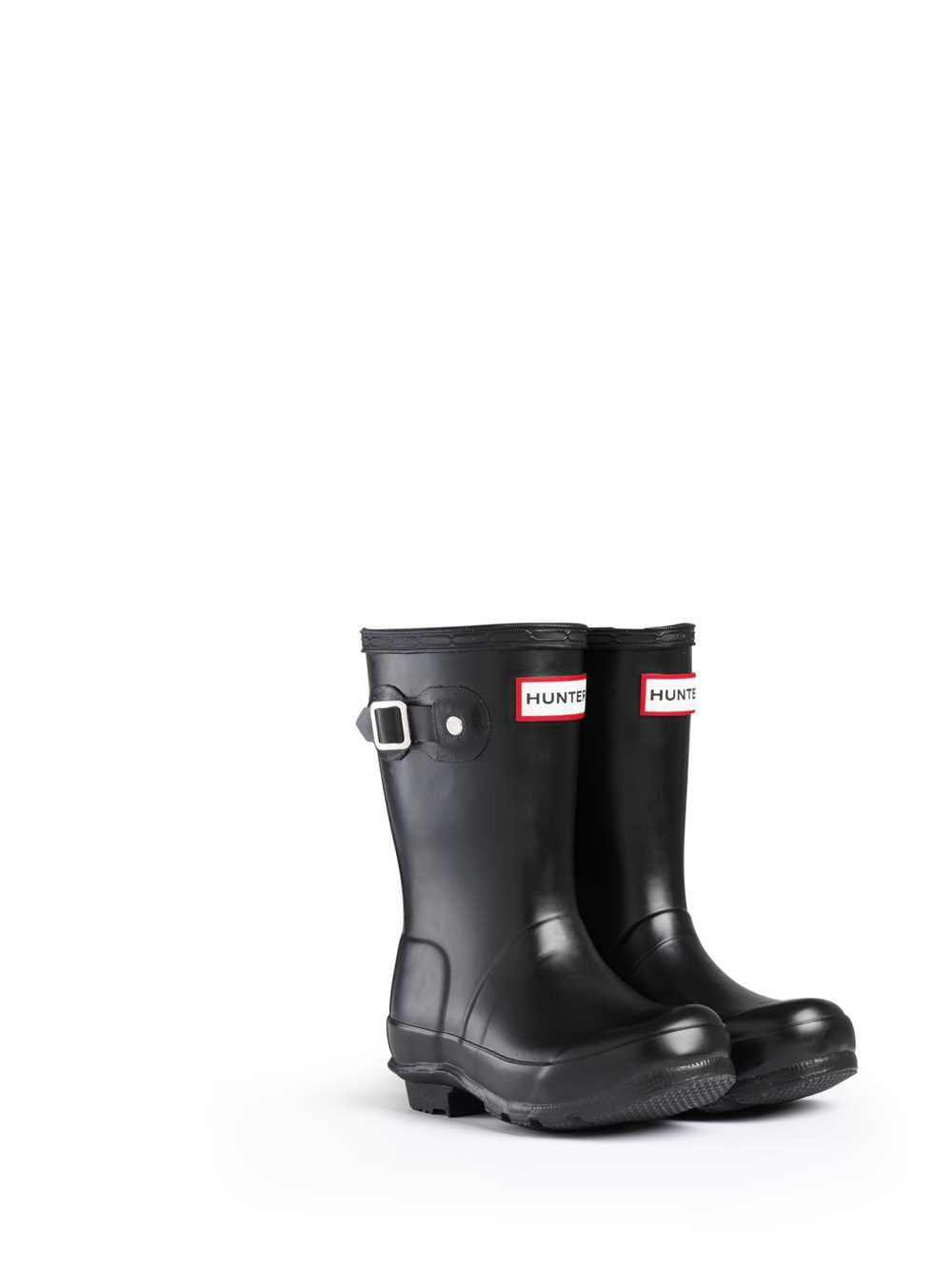 Young Hunter Original Designer Childrens Wellies in Black, view 1